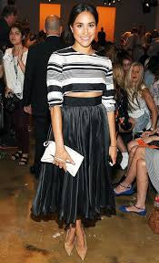 PLEATED LEATHER SATIN SKIRT