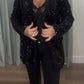 SEQUIN BLACK BLAZER