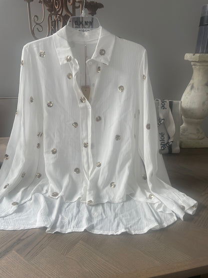 WHITE GOLD BLOUSE