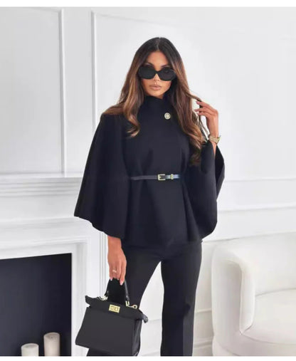 LARASFASHION  BELTED  CAPE