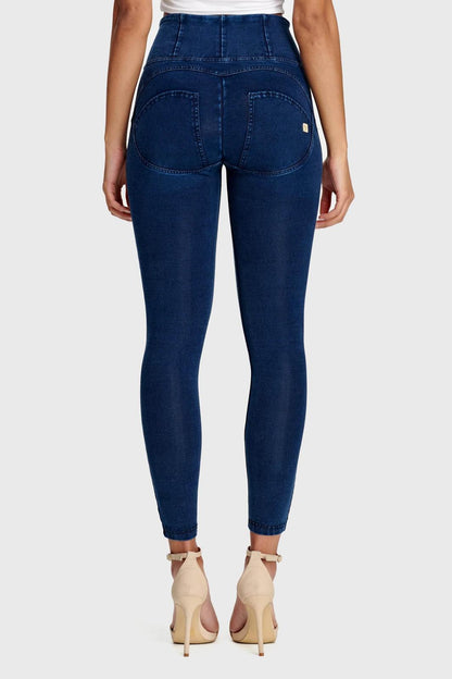 Freddy Dark Denim Blue Stitch High Waist Full Length