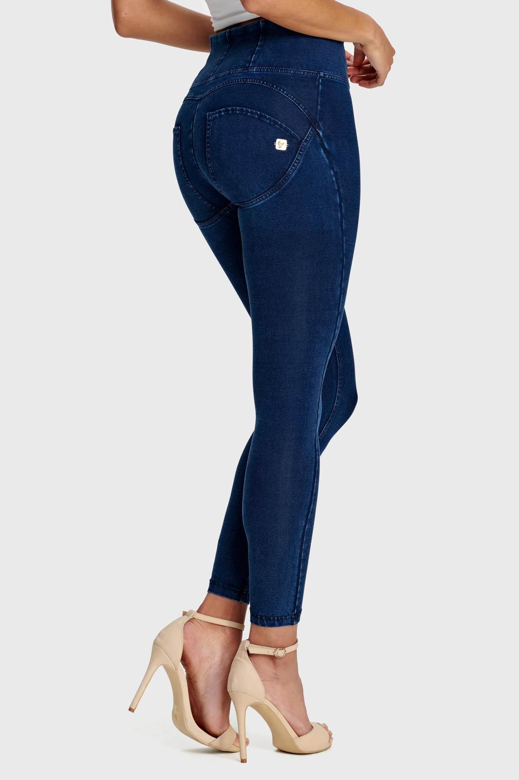 Freddy Dark Denim Blue Stitch High Waist Full Length