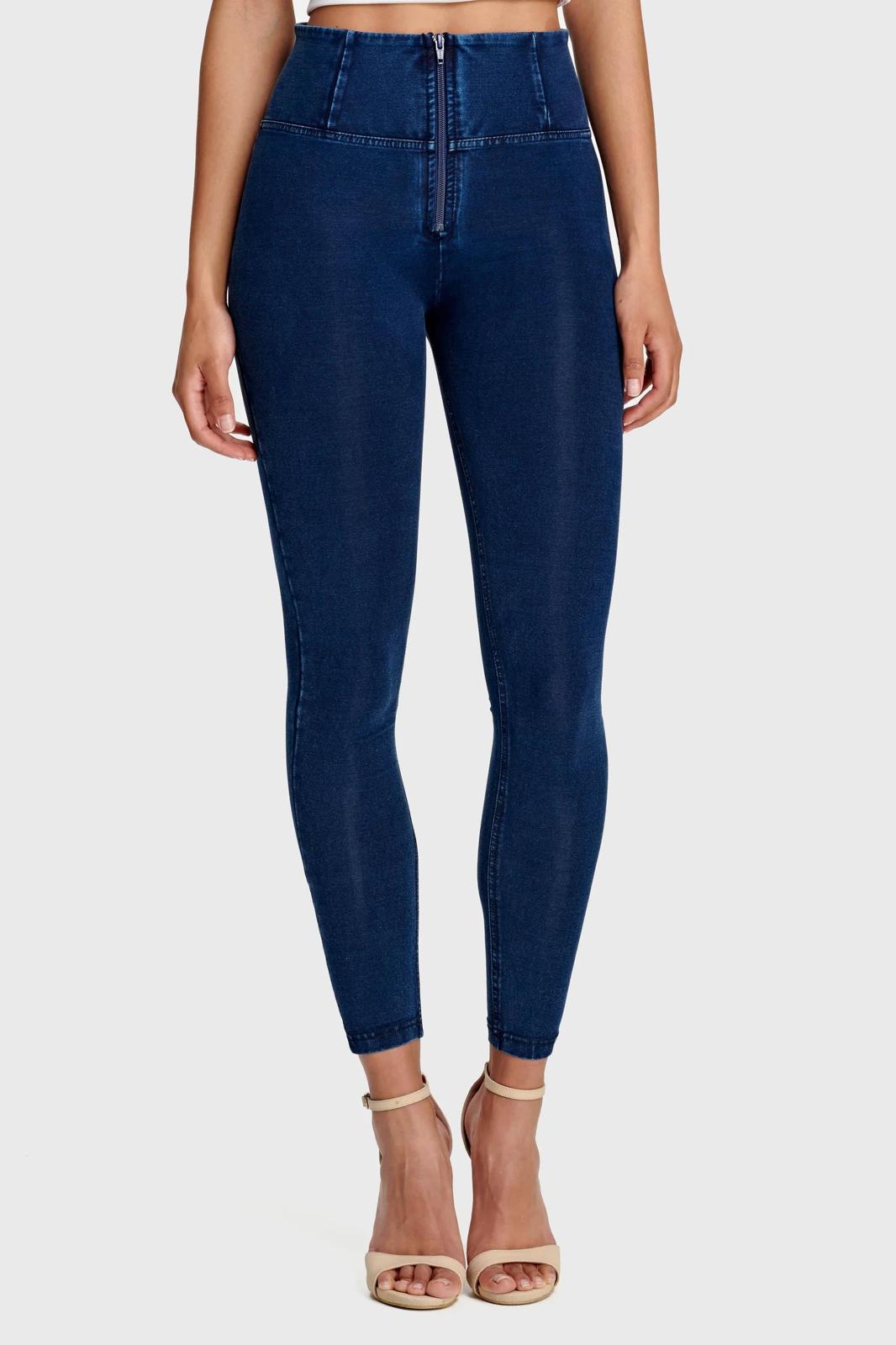 Freddy Dark Denim Blue Stitch High Waist Full Length