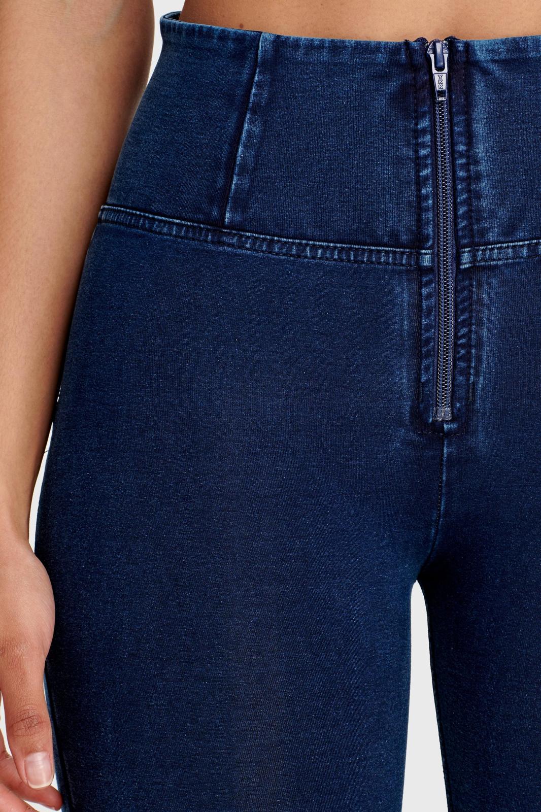 Freddy Dark Denim Blue Stitch High Waist Full Length