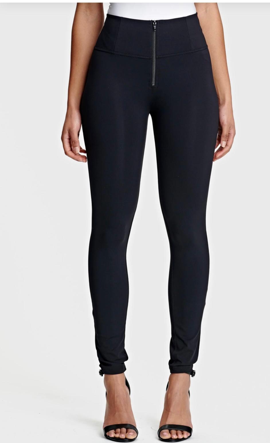 Freddy Black Lycra Stretch Thick High Rise Zip