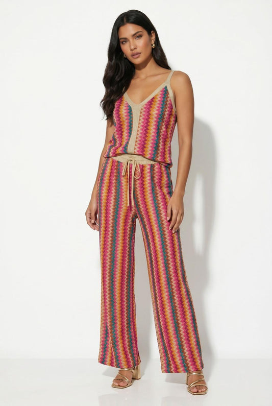 Two-Piece Missoni Vibes Suit Berry