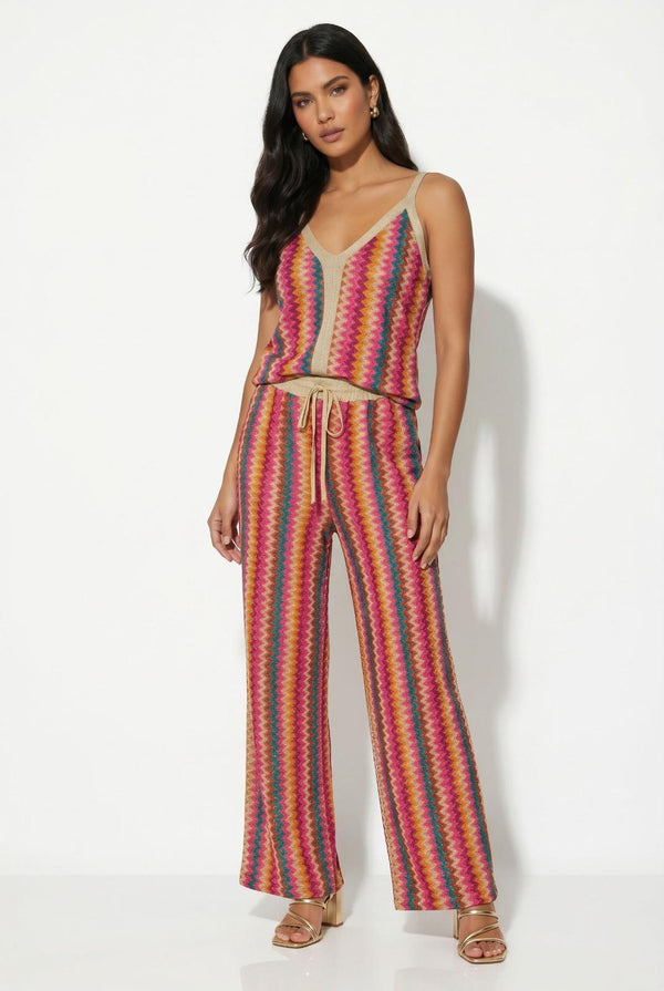 Two-Piece Missoni Vibes Suit Berry