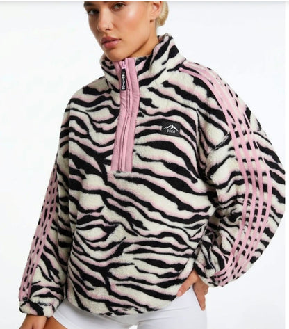 USCO Zebra Print Striped Fleece