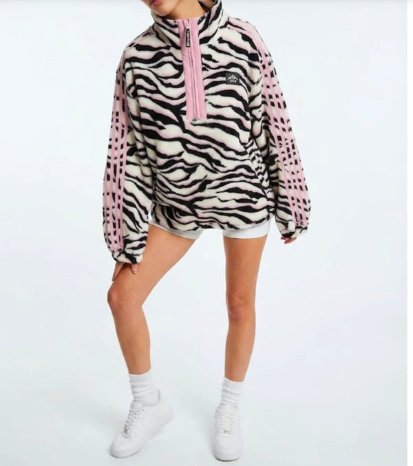 USCO Zebra Print Striped Fleece