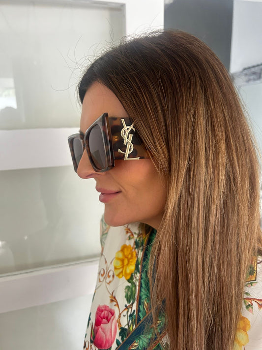 YSL Brown Glasses