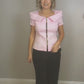 BABY PINK ZIP ELEGANCE BUSTIER