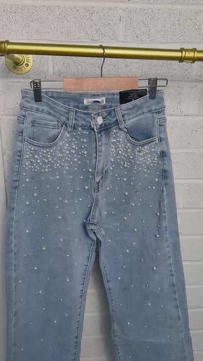 Diamond and Pearl Denim Bootcut Jeans