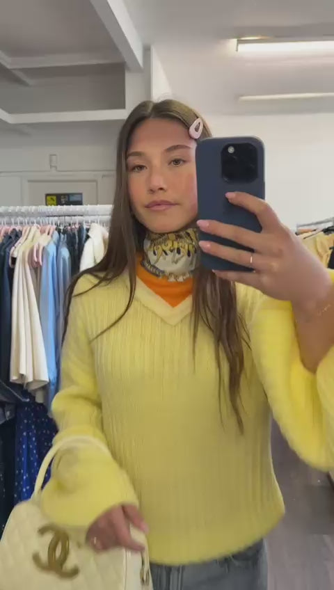 Lemon Knitted Sweater