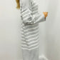 LARASFASHION GREY STRIPE JUMPER DRESS
