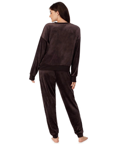 DKNY VELOUR LUXE TRACKSUIT JAVA