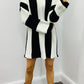 LARA STRIPE KNIT DRESS BLACK
