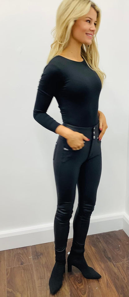 Freddy Leather Now Jeans Black