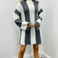 LARA STRIPE KNIT DRESS BLACK