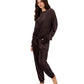 DKNY VELOUR LUXE TRACKSUIT JAVA