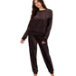 DKNY VELOUR LUXE TRACKSUIT JAVA