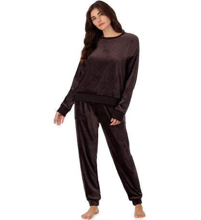 DKNY VELOUR LUXE TRACKSUIT JAVA