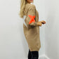 LARASFASHION STAR CARDI MOCCA