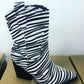 SPANISH  COWBOY BOOTS ZEBRA
