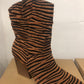 SPANISH COWBOY ZEBRA SKIN BOOT BROWN