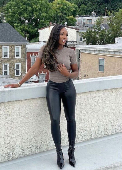 COMMANDO FAUX LEATHER  TROUSER LEGGINGS ( AS SEEN ON MICHELLE HEATON )